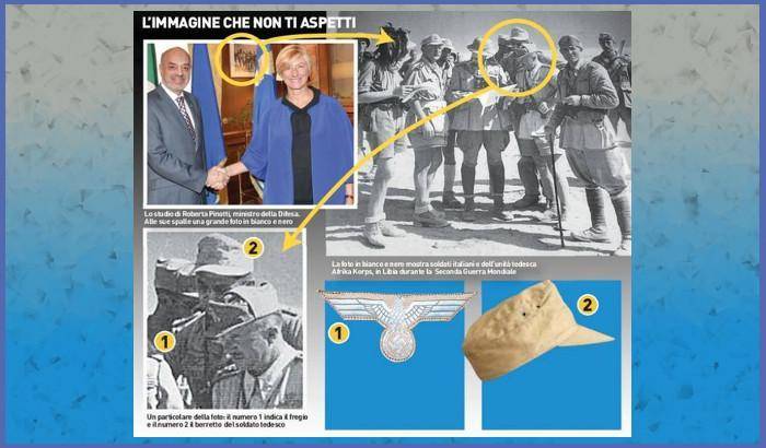 La Pinotti va a Como per 'antifascismo'. Ma la foto del nazi-soldato è ancora nel suo studio?