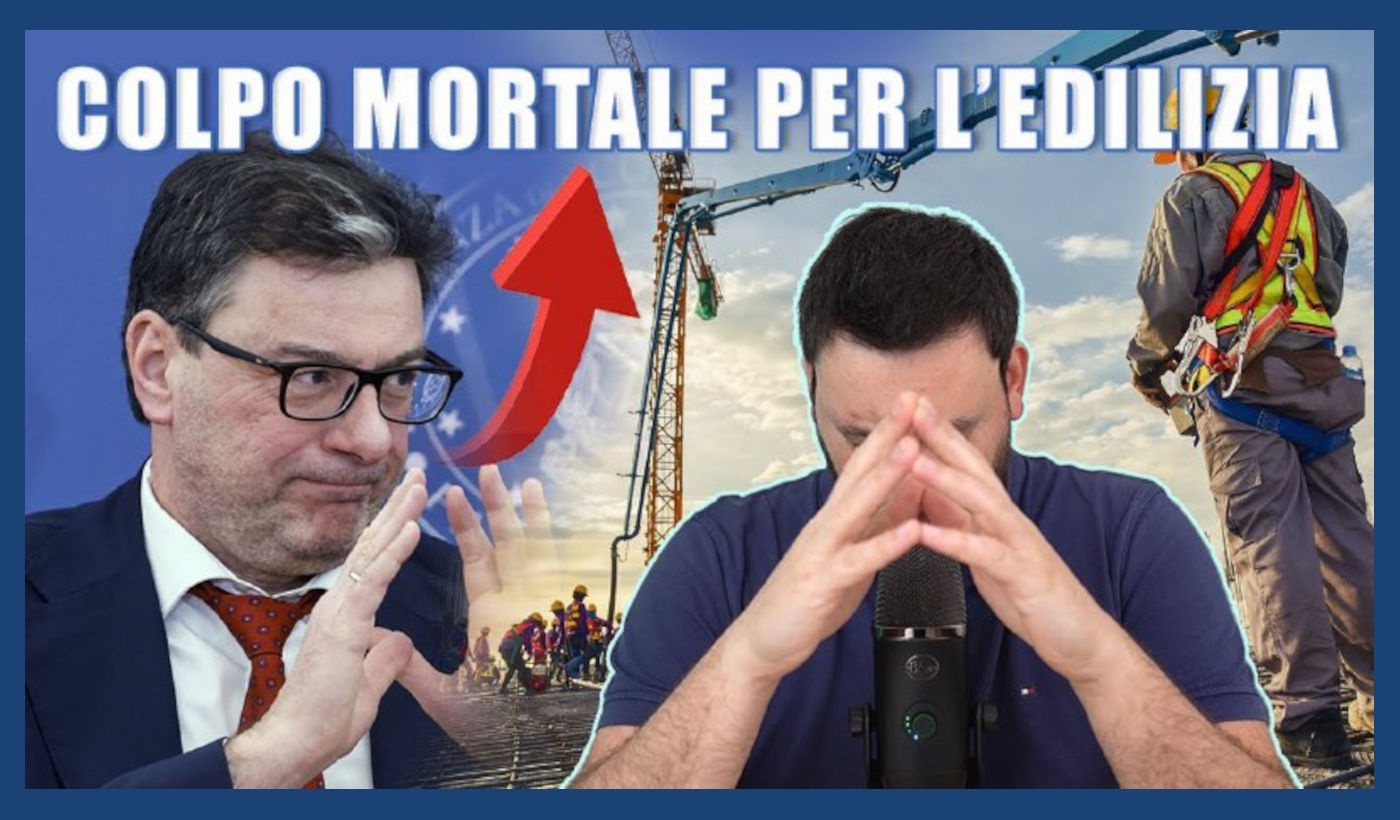 Un colpo mortale per tutta l'edilizia