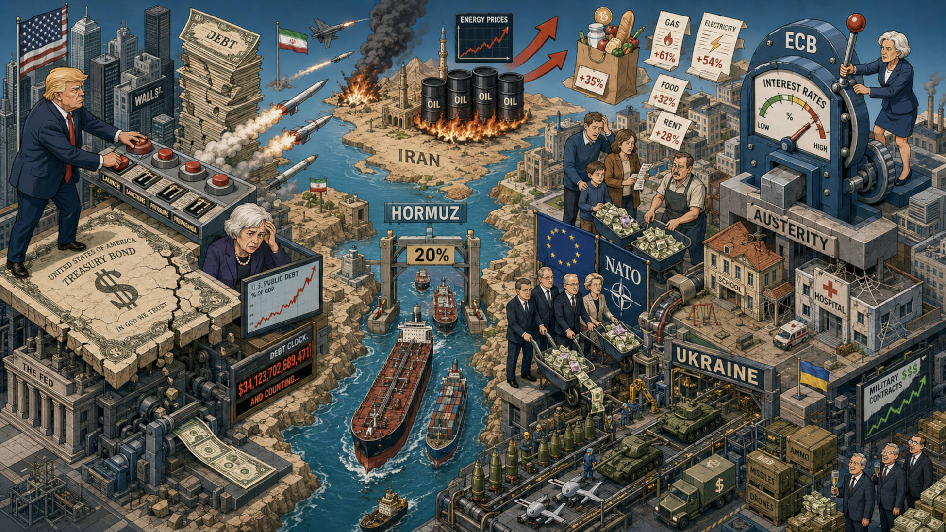 iflatrumpo Il capitalismo di guerra USA e la nuova povertà europea